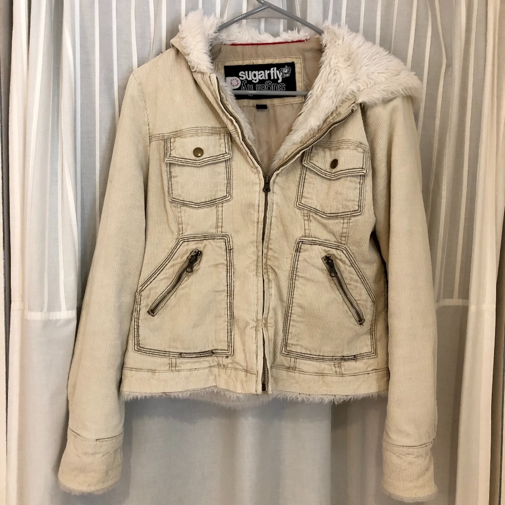 Sugarfly Corduroy Hooded Jacket